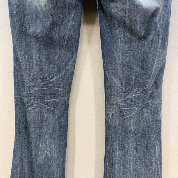 Miss Me Jeans Women's 28x35 (8) Dark Blue Standard Boot Fleur de Lis Western - Picture 7 of 15